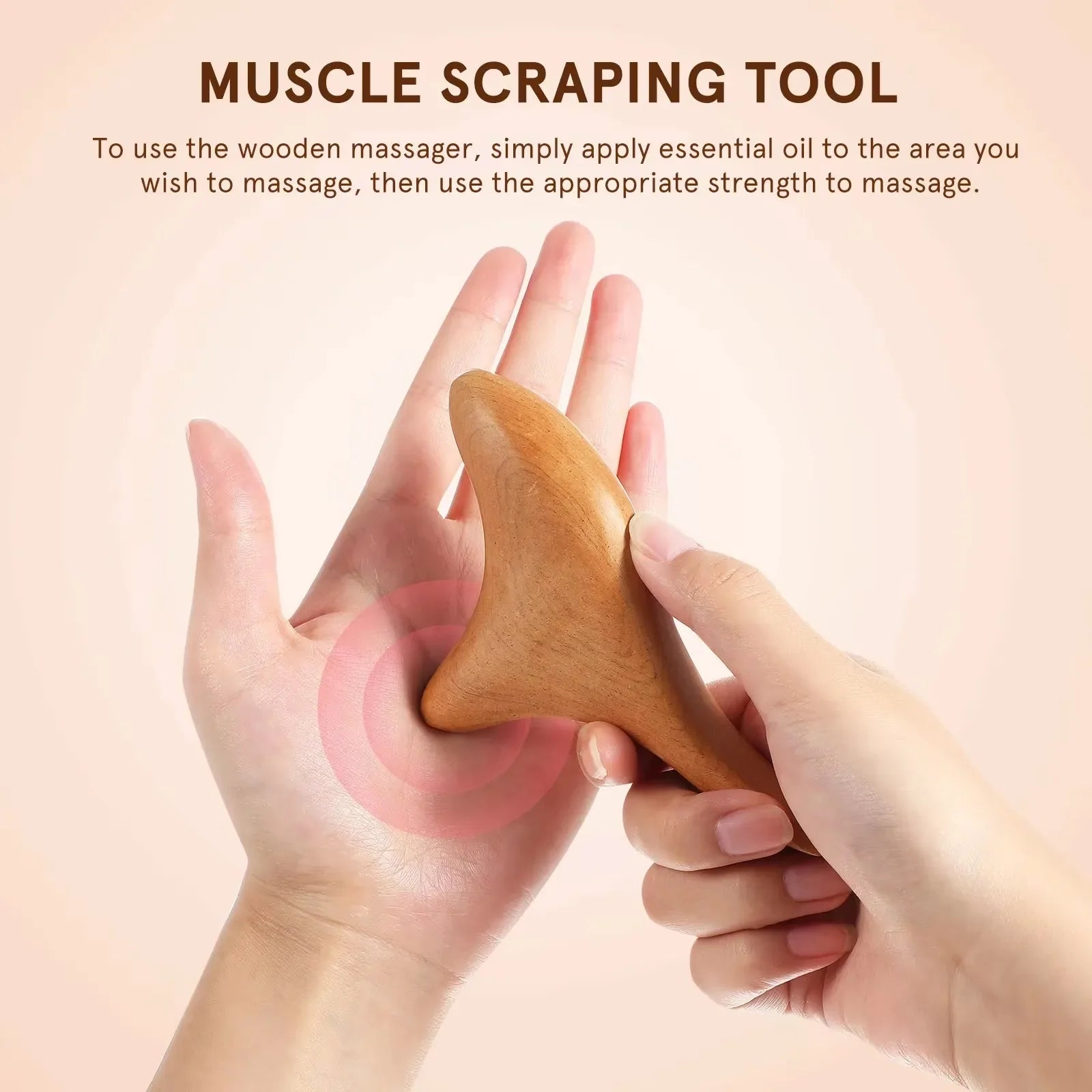 Muscle Scraper Tool Wooden Massage Gua Sha Board For Neck Back Shoulder Foot  Wood Massager Portable Scraping Plate Pain C732