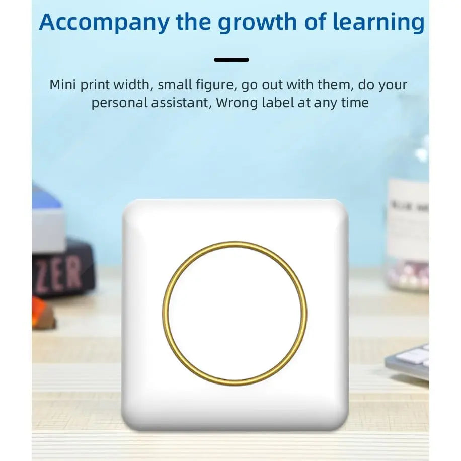 Portable Small Printer Connection Pocket Mini Printer Thermal Adhesive Label