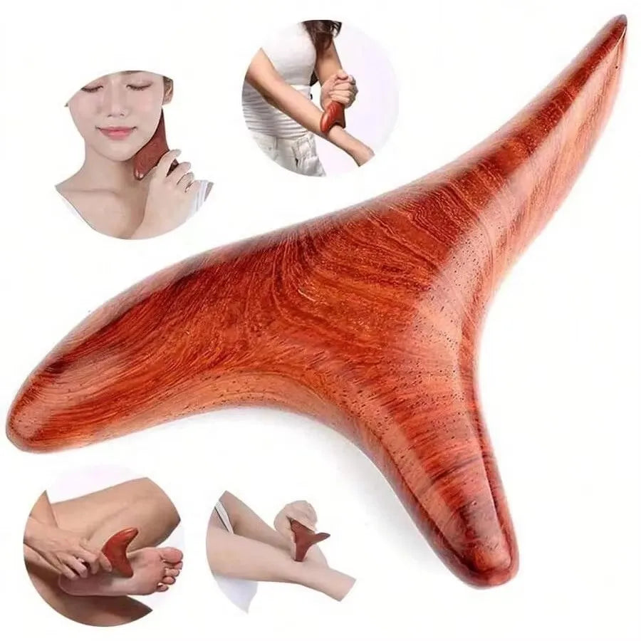 Muscle Scraper Tool Wooden Massage Gua Sha Board For Neck Back Shoulder Foot  Wood Massager Portable Scraping Plate Pain C732